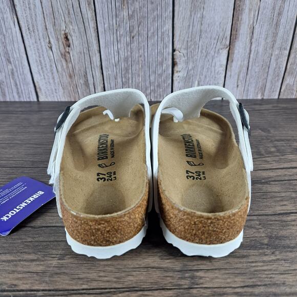 Birkenstock Gizeh Birko Flor Sandals Women's Sz 6 EU37 White (NWT) - Picture 4 of 8